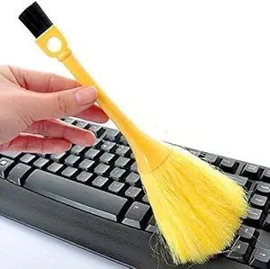 Prostuff.in Plastic Computer Notebook Laptop Keyboard Dust Cleaning 2 Sided Microfiber Brush (Multicolour)