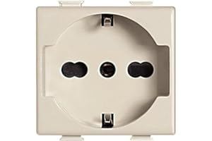 Bticino sa5440/16 F Serie Magic Matix Enchufe estándar alemán y Bipasso, Marfil
