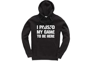 New Spirit Original I Paused My Game to Be Here Gaming Gamer Unisex Kids Boys Girls Hoodie Gaming Jumper