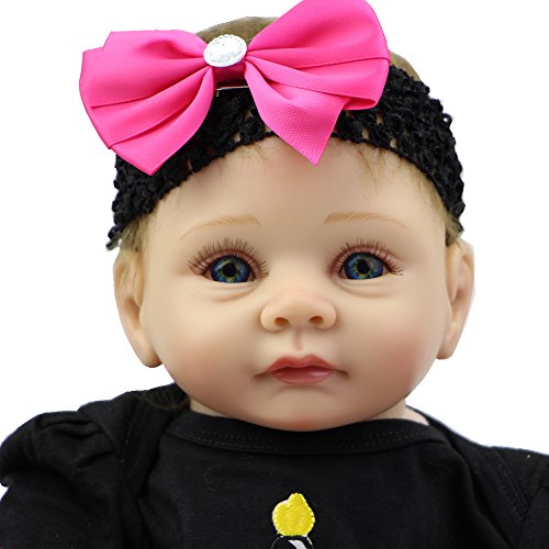 22 Inch Newborn Baby Girl Soft Silicone Reborn Lifesize Baby Princess Toy Lifelike Doll Birthday Gift