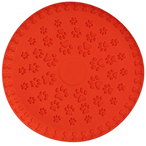 SCHWABMARKEN 1, 3, 5,9 o 15 Frisbee Morbidi per Cani/Dog Frisbee Disc, 5 Pezzi, Colore Arancio, Diametro ca. 23 cm in Diversi Colori