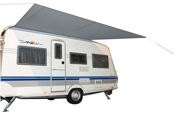 Bo-Camp - Auvent caravane - Travel - 3,5x2,4 mètre - Gris