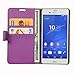 Cock Flip Cover for Sony Xperia Z3 D6633 Leather case cover with kickstand Feature Purple RS.599.00
