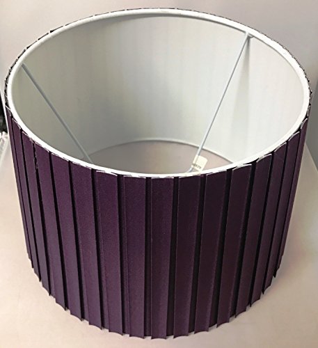 Lila Box Falte Empire Drum Tisch Lampe 27,9 cm Durchmesser - 3