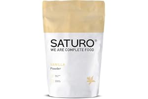 ‎SATURO Saturo Mahlzeitersatz Shake Vanille | Mit 25g Vegan Protein & 26 Wertvollen Nährstoffen | 1,4kg