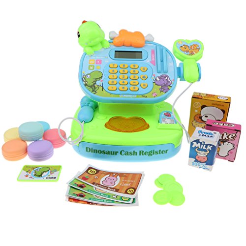 Buy MagiDeal Kids Dinosaur Electronic Cash Register With Scanner