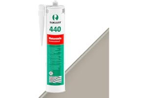Ramsauer 440 Naturstein 1K Silikon Dichtstoff 310ml Kartusche (Steingrau)