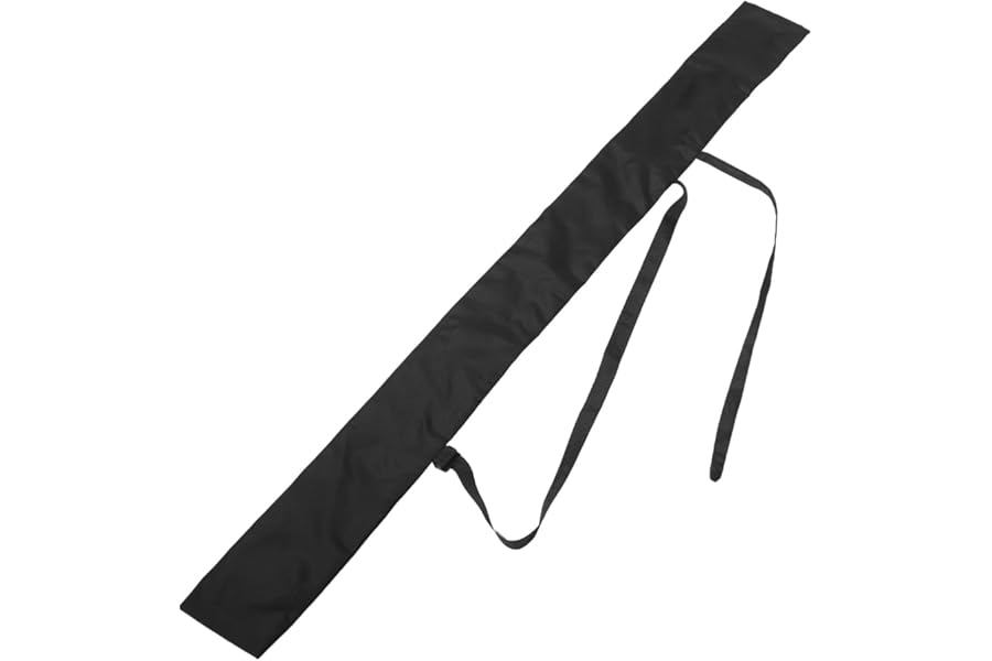 Gatuida Japanese Sword Storage Bag Strap Waterproof Carrying Case for Samurai Bamboo Swords 136cm Black Protective Cover for Martial Arts and Cosplay Assorted Style