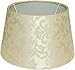 Produktbild Tisch-Lampenschirm Chintz *rund*, Seide, goldbeige Blumenmuster Du=20 / Do=15/ H=12cm Befestigung unten E27 (optional lieferbar Reduzierring auf E14) (Amazon B06XHPVZ4G))