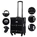 Songmics Large Beauty Nail art Storage Tool Kit Trolley Black 4 Universal Wheels JHZ02H
