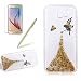 Produktbild Hülle Silikon Glitzer für Galaxy A5 2017, Girlyard Transparent Dünn Soft TPU Gel Handyhülle Schutzhülle Sterne Bling Sparkle Engel Muster Weiche Crystal Clear Schale Bumper für Samsung Galaxy A5 (2017) SM-A520F Gelb