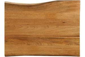 ‎VIDAXL vidaXL Tischplatte mit Baumkante 80x60x2,5 cm Massivholz Mango