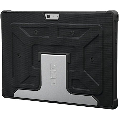 URBAN ARMOR GEAR Folio Schutzhülle für Microsoft Surface Pro 3 - schwarz [Microsoft zertifiziert | TypeCover kompatibel | Stoßfest | Standfunktion] - UAG-SFPRO3-BLK-VP
