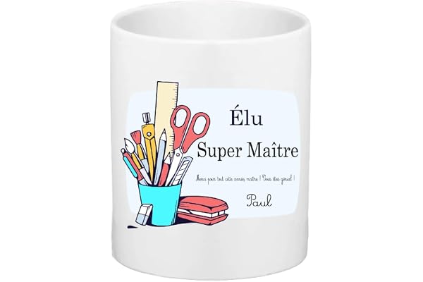 Pot à crayon maitre/cadeau maîtresse/cadeau personnalisé maitre/cadeau fin d'année maitre/cadeau personnalisé maitre fin d'année
