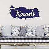 Islamische Wandtattoos - Meccastyle - Türkiye Haritasi Kocaeli - A5-41