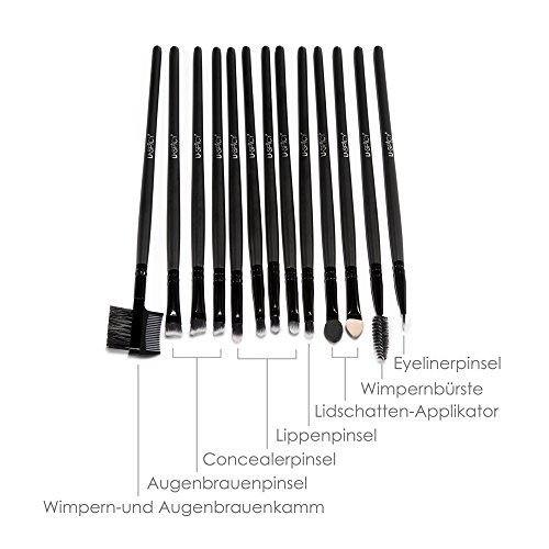 Uspicy Make up Pinsel 32-tlgs Schmink Pinselset etui Schmink Kosmetik Lidschatten Gesichtspinsel - 8