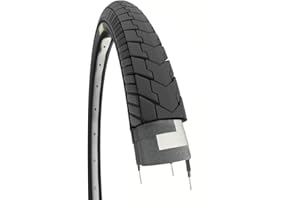 ECOVELO COPERTONE 26 X 1.75 (47-559) SLICK PNEUMATICO NERO PER CITY BIKE UOMO BICI BICICLETTA ADULTO