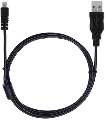 Vhbw Cavo Dati USB 150 Cm Per Fotocamera Panasonic Lumix DMC-FS45, FS50, FS62, FT3, Collegamento PC Per Trasferimento Foto E Video, Sostitutivo Originale