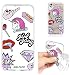 Produktbild iPhone 6S Plus 6 Plus Hülle, E-Unicorn Handyhülle Apple iPhone 6S Plus 6 Plus Hülle Transparent mit Muster Diamant-Einhorn Silikon Durchsichtig Tasche Ultra Slim Dünn TPU Bumper Schutzhülle Stoßfest Hochwertigem Zubehör Set Etui Schale Back Case Cover Rückseite