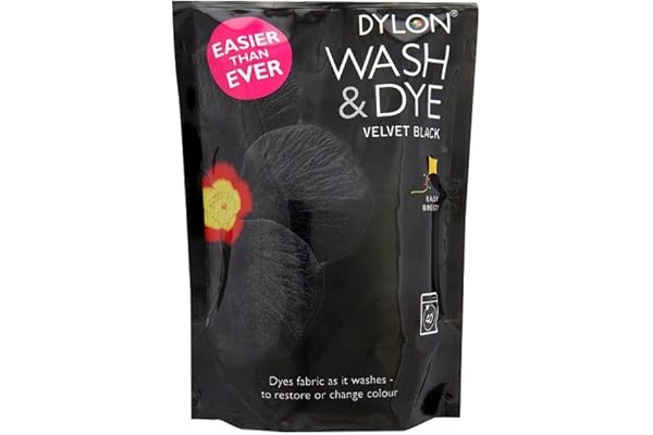 Dylon Tapis en Velours à Teinture Noir Lavage