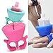 niceEshop(TM) Soft Flexible Silicone Wearable Nail Polish Bottle Holder Ring (Pink)