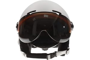ZOLITIME 2-in-1 Visor Sci Snowboard Casco Staccabile Maschera Neve Anti-nebbia Anti-uv Integrato Goggle Shield Basso Peso Adulti Uomini Donne