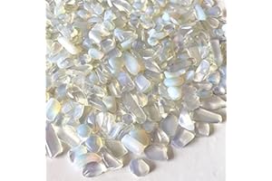 PERLIN 500 perlas de piedra lunar, ópalo, perlas de piedras preciosas de 3 mm ~ 5 mm, piedras preciosas sintéticas, semipreciosas, perlas de piedras preciosas, perlas blancas