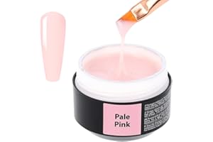 SINCERO SALON Easy Fluid Gel Construction Ongle UV - Pale Pink - Idéal pour French Manucure - Nail Extension Gel et Modelage - Nail Art Ongles - Cache les Défauts des Ongles - Builder Gel - 15ml