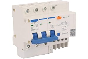 KEENSO Interruttore automatico, protezione differenziale Interruttore automatico DZ47LE-32 3P + N C20 Interruttore automatico protezione corrente 400V 20A for casa, ufficio, impianti industriali