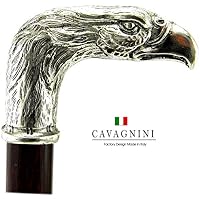 CAVAGNINI Walking sticks Canes handle Eagle Gift Customizable for men for women decoration elegant Gentlemen Engraving Wooden Elegance Handmade in Italy