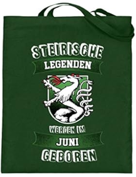 Hochwertiger Jutebeutel (mit langen Henkeln) - STMK - LEGENDEN - Juni