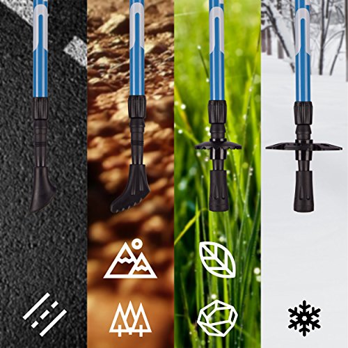 Nordic Walking Stöcke Premium – hochwertige Qualität – Superleicht – auswählbar mit Tragetasche – Walking Sticks - 4