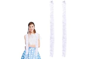 Ceboic Boa di Piume Colorate, 2M Sciarpe Piume Boa Soffice Accessorio per Costumi, Decorazione di Boa di Piume per Donna Ragazza Danza Nozze Carnevale Festa a Tema Halloween Natale