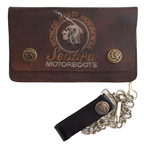 Preisvergleich Produktbild Sendra Leder Geldbörse Motorboots Dunkelbraun