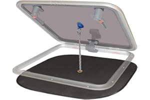 Moustiquaire Bateaux par Waterline Design. Taille Universelle, se Monte de l'Intérieur à l'Aide d'FN AInta OU Ventouse. S'Acoute à Toutes Les d'écoutille Orinaires (Écoutille Non Incluse) 1410
