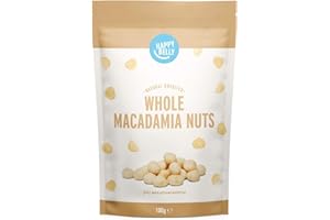 Marque Amazon - Happy Belly Noix de Macadamia Entières, Non Salées, 100g, lot de 1