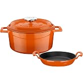 LAVA Yuvarlak D&ouml;k&uuml;m 24cm Trendy Serisi Tencere & D&ouml;k&uuml;m 20cm Sahan Set - Şef Standartlarında Premium Set