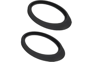 KEMUZ 2 Stück Dachantenne Gummidichtung Schwarz 60x43mm für Opel Corsa C/D, VW Golf 4/5, Fiat 500 | Antennenfuß Dichtung Wasserdicht & Frostschutz, Universal Reparatursatz Auto