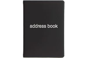 LETTS OF LONDON LETTS Dazzle Carnet d'adresses Noir A6