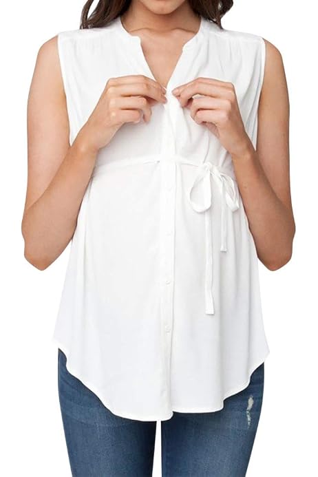 Pull D'allaitement Briskorry - Coton, Manches Longues, Col Roulé - Pour Femme Enceinte Et Allaitement