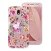 Produktbild Yokata Samsung Galaxy J7 2017 Hülle Transparent Weiche Silikon Handyhülle Schutzhülle TPU Handy Tasche Schale Etui Weich Silicone Bumper Ultra Dünn Slim Schlank Durchsichtig Handytasche Premium Kratzfest Clear Backcover Schutz für Galaxy J7 2017 (5,5 Zoll SM-J730F) Case Cover - Blumen