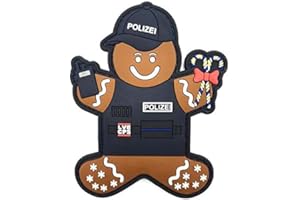 ‎POLIZEIMEMESSHOP POLIZEIMEMESSHOP - Polizei Lebkuchenmann Rubber PVC Patch