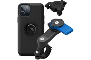 QUAD LOCK Lenker Handyhalterung für Motorrad mit Vibrationsdämpfer und MAG Hülle für iPhone 12/12 Pro