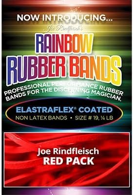 Murphy's Magic Supplies, Inc. Joe Rindfleisch's Rainbow Rubber Bands (Joe Rindfleisch - Red Pack) by Joe Rindfleisch | Trick | Street Magician
