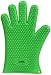 Produktbild Jumbl hitzebeständige texturierte Silikon-Handschuhe im Set (2 Handschuhe im Lieferumfang enthalten) zum Grillen, Räuchern, Kochen & Backen - schützt Finger, Handgelenke und Unterarme vor Wärmequellen & heißen Speisen bis zu 218°C – Eine Größe für alle