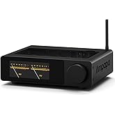 Ampapa Bluetooth HiFi Amplifier: Stereo Amplifier with BT 5.2 | HPF | Digital VU Meter | Sub Pre-Out | Balanced TRS Input | T