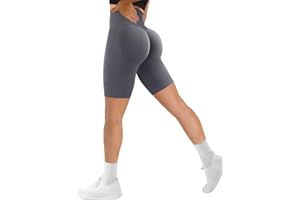 TAYOEA Pantaloncini da Ciclismo Sportivi da Donna Leggings Corti Scrunch Senza Cuciture da Palestra Opachi per Fitness Yoga Jogging