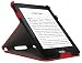 Produktbild igadgitz PU Leder Hülle mit Stand/Auto Sleep/Wake/Handschlaufe für Amazon Kindle Voyage 7G rot