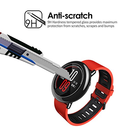 Olycism Protector de Pantalla para Xiaomi Huami Amazfit Watch 2-Pack Ajuste Perfecto Alta Definici n 9H Dureza Anti-ara azo No Hay Burbujas Ultra Resistente Vidrio Templado Cristal Protector Olycism Protector de Pantalla para Xiaomi Huami Amazfit Watch 2-Pack Ajuste Perfecto Alta Definici n 9H Dureza Anti-ara azo No Hay Burbujas Ultra Resistente Vidrio Templado Cristal Protector