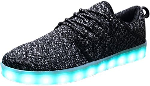Led Shoe,Nasonberg MEN LED light Up Shoe 7 color USB Charging Luminous Flashing Sneaker
